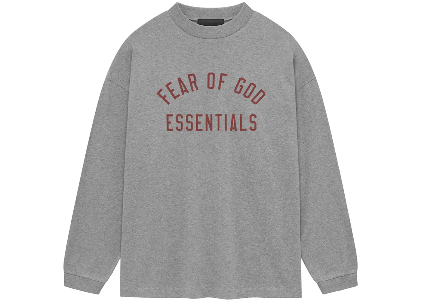 Fear of God Essentials Jersey Long Sleeve Tee Dark Heather