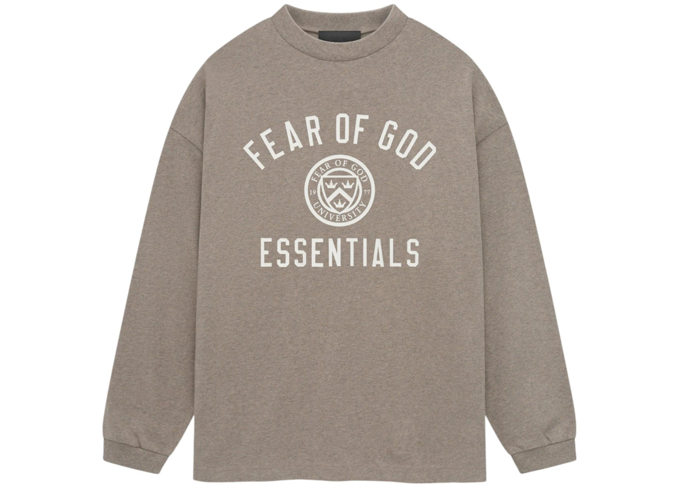 Fear of God Essentials Jersey Long Sleeve Tee Heather Gray