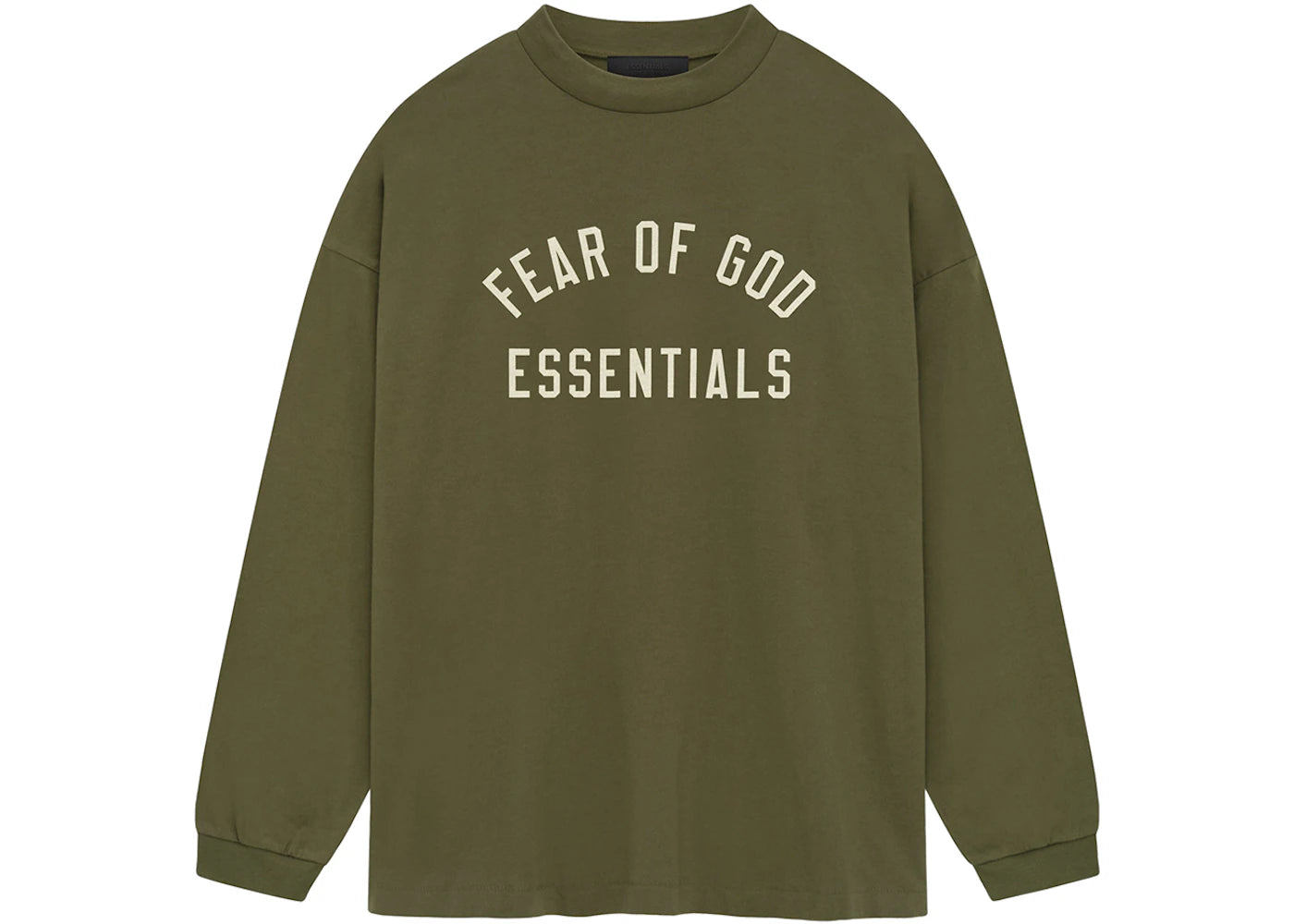 Fear of God Essentials Jersey Long Sleeve Tee Military