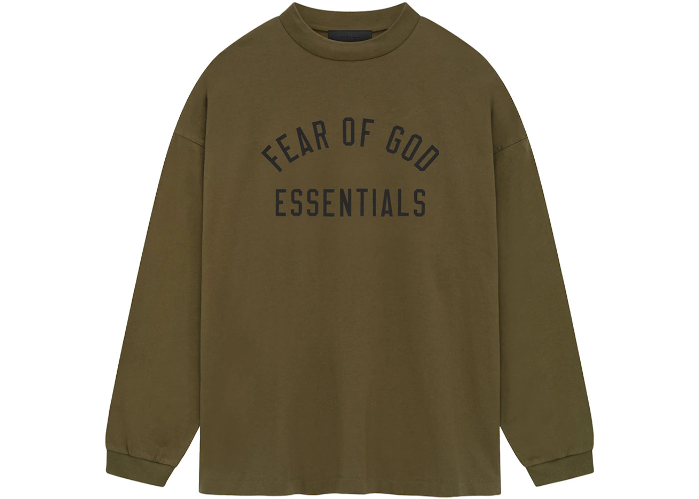 Fear of God Essentials Jersey Long Sleeve Tee Olive