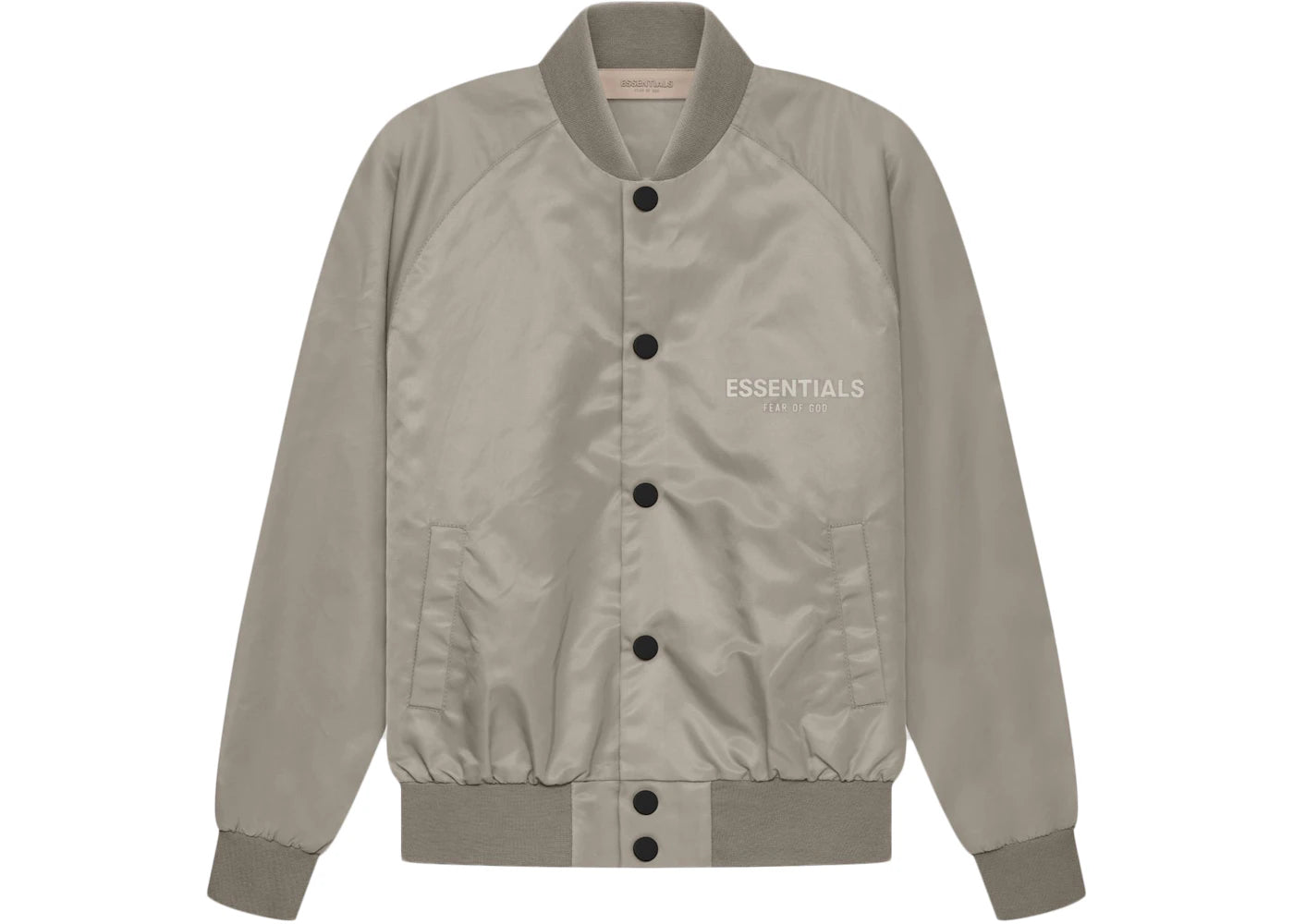 Fear of God Essentials Kids Baseball Jacket Desert Taupe