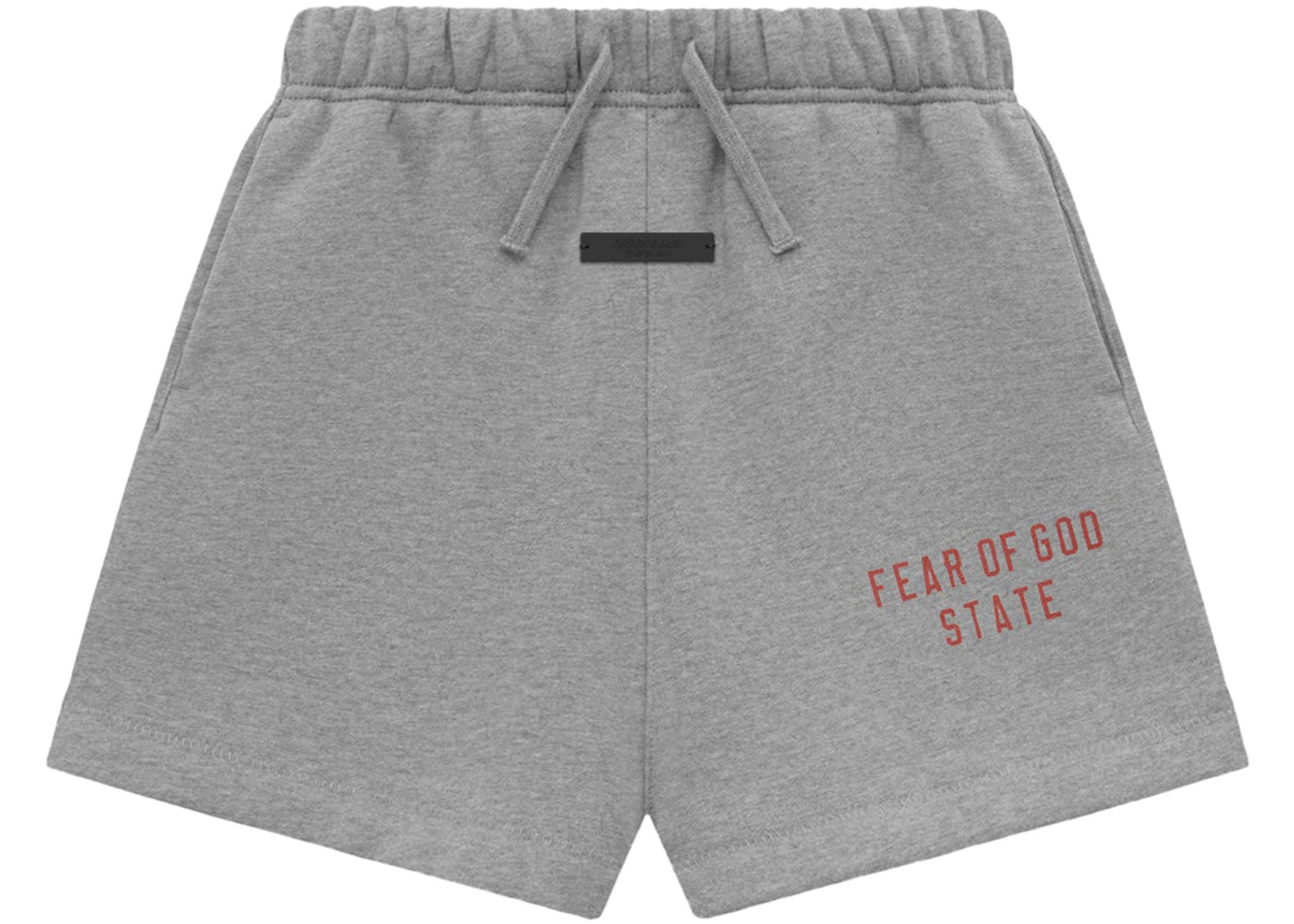 Fear of God Essentials Kids Fleece Soccer Short Dark Heather