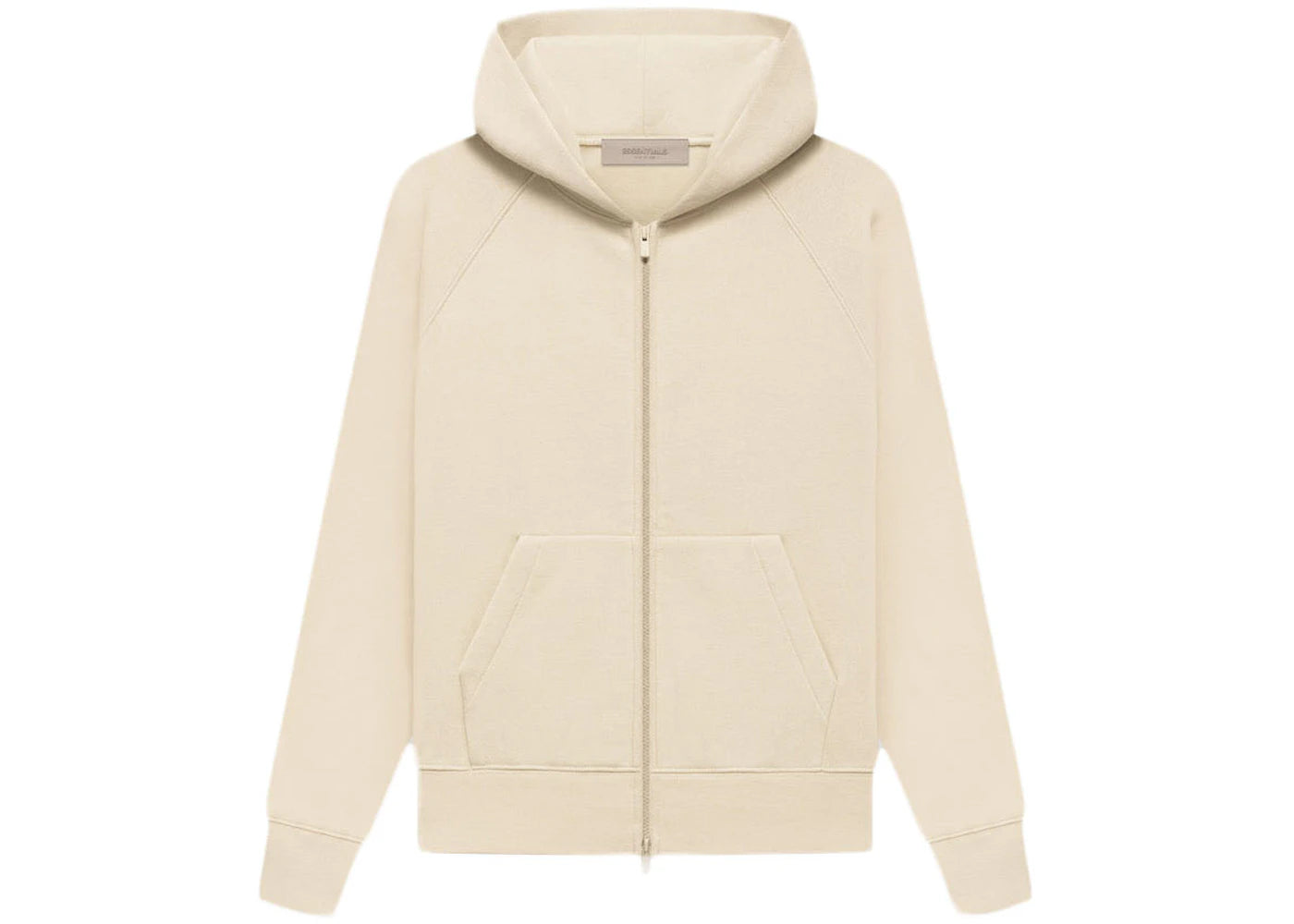 Fear of God Essentials Kids Full-zip Hoodie Egg Shell