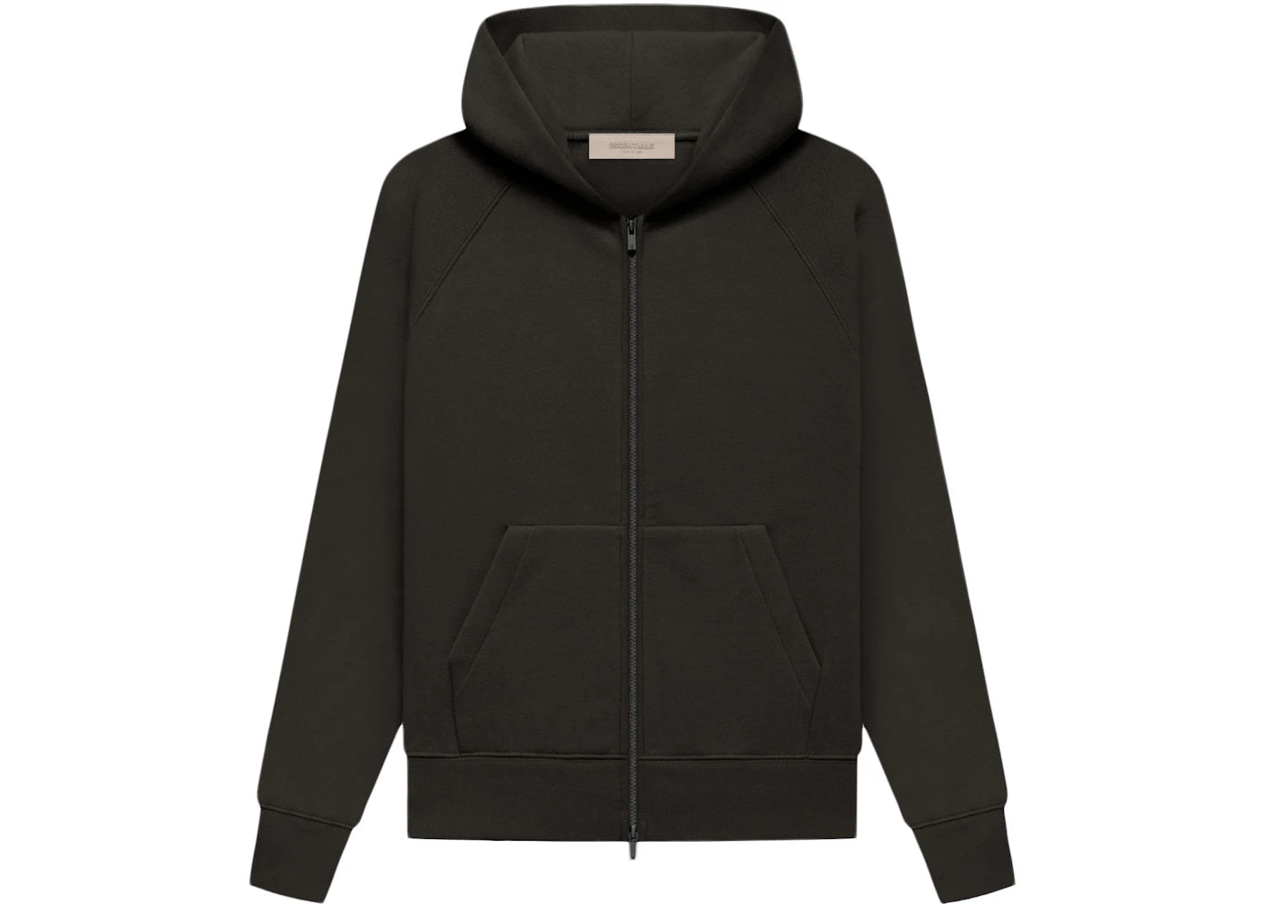 Fear of God Essentials Kid's Fullzip Hoodie Off Black