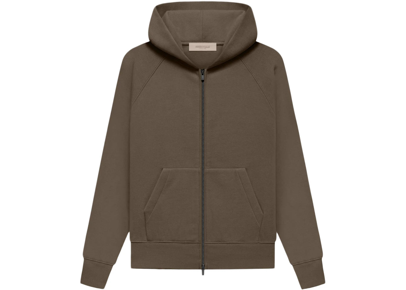 Fear of God Essentials Kid's Fullzip Hoodie Wood