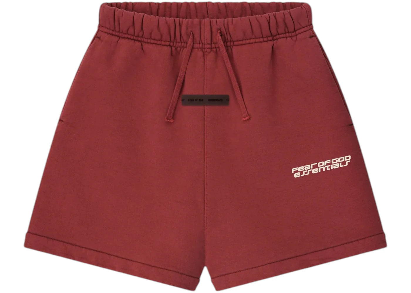 Fear of God Essentials Kids Heavy Fleece Classic Sweatshort Crimson