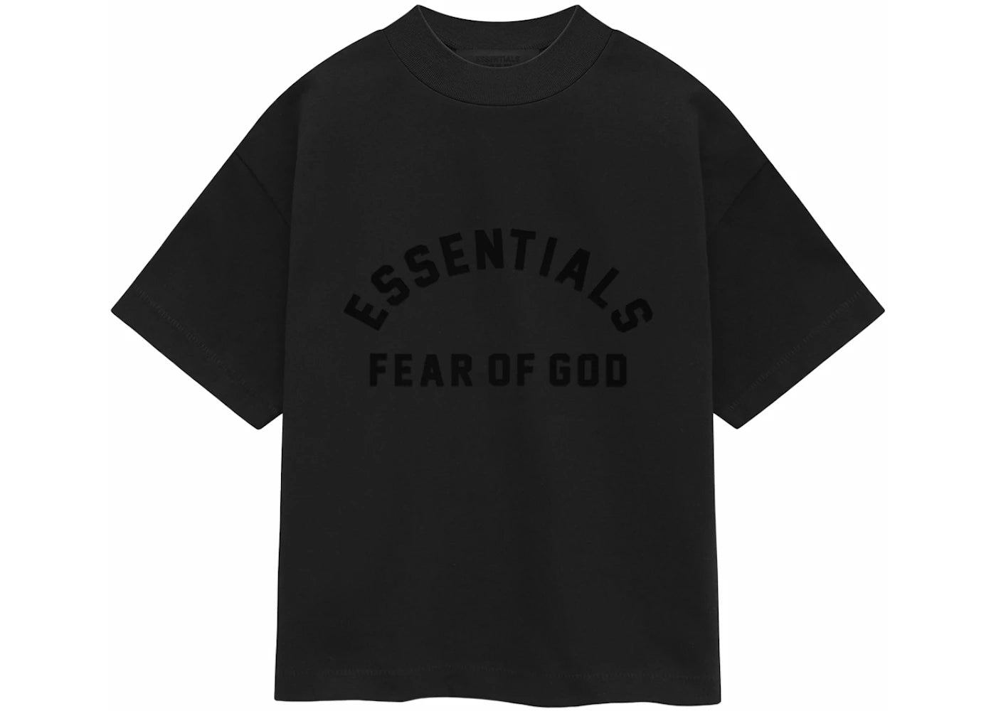 Fear of God Essentials Kids Heavy Jersey Crewneck T-shirt Jet Black