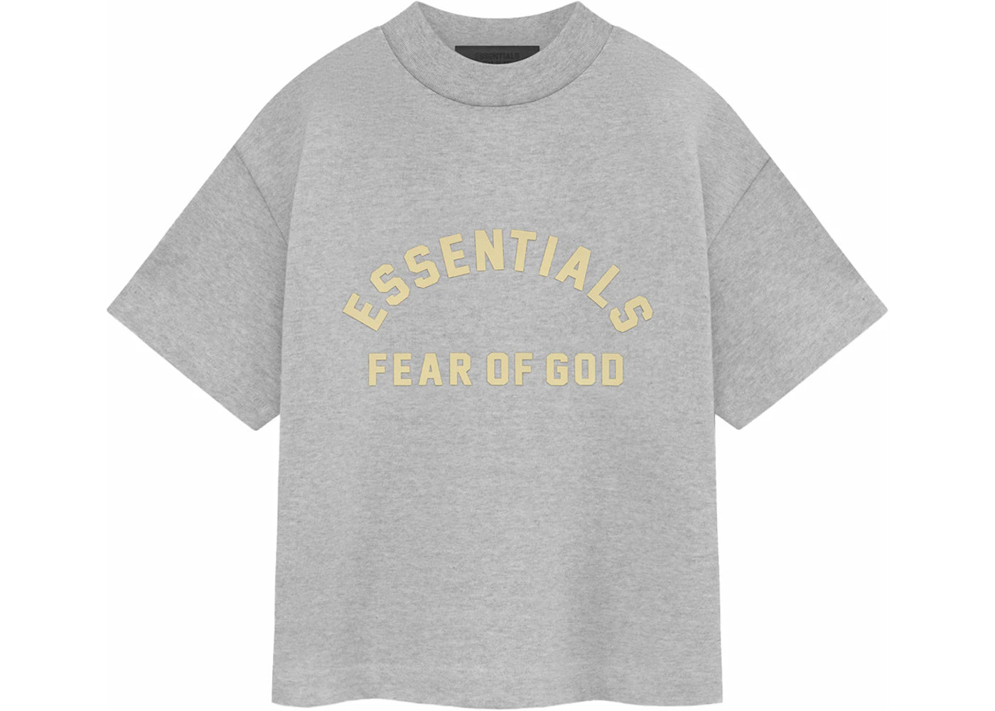 Fear of God Essentials Kids Heavy Jersey Crewneck T-shirt Light Heather Grey