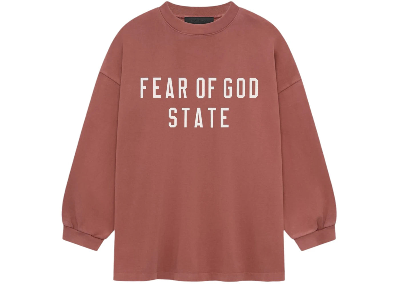 Fear of God Essentials Kids Heavy Longsleeve Tee Crimson