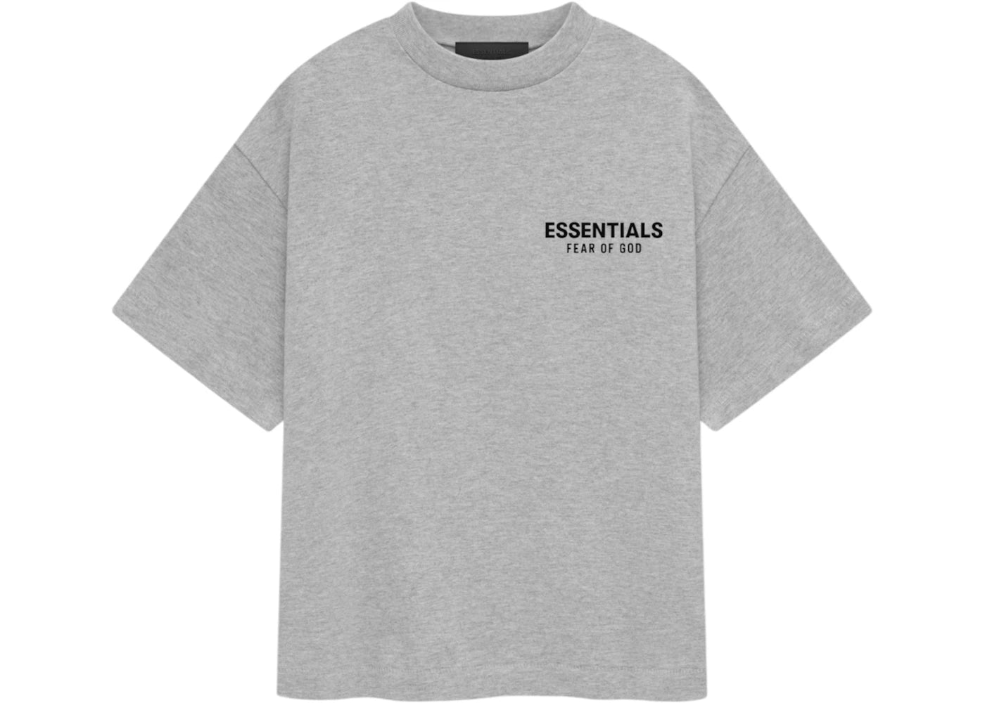 Fear of God Essentials Kids Jersey Crewneck Tee Light Heather Gray