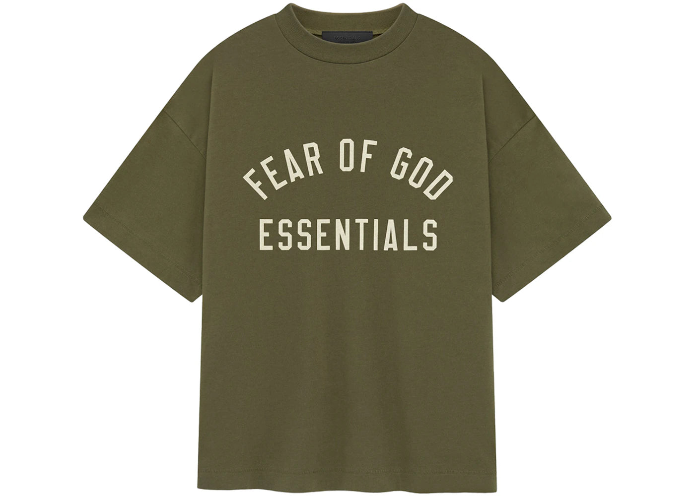 Fear of God Essentials Kids Jersey Crewneck Tee Military