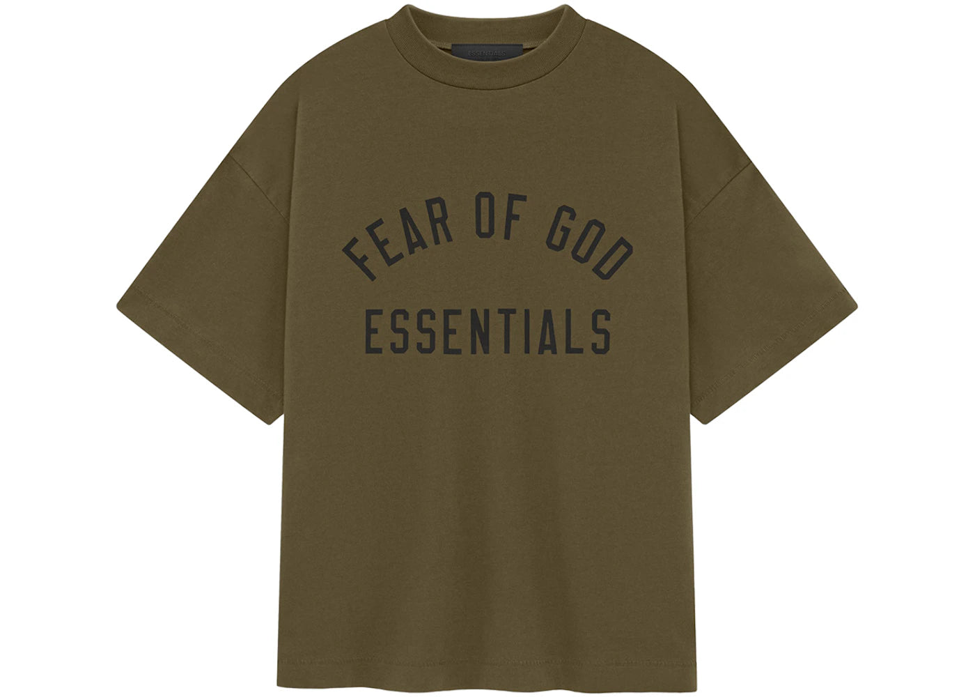 Fear of God Essentials Kids Jersey Crewneck Tee Olive