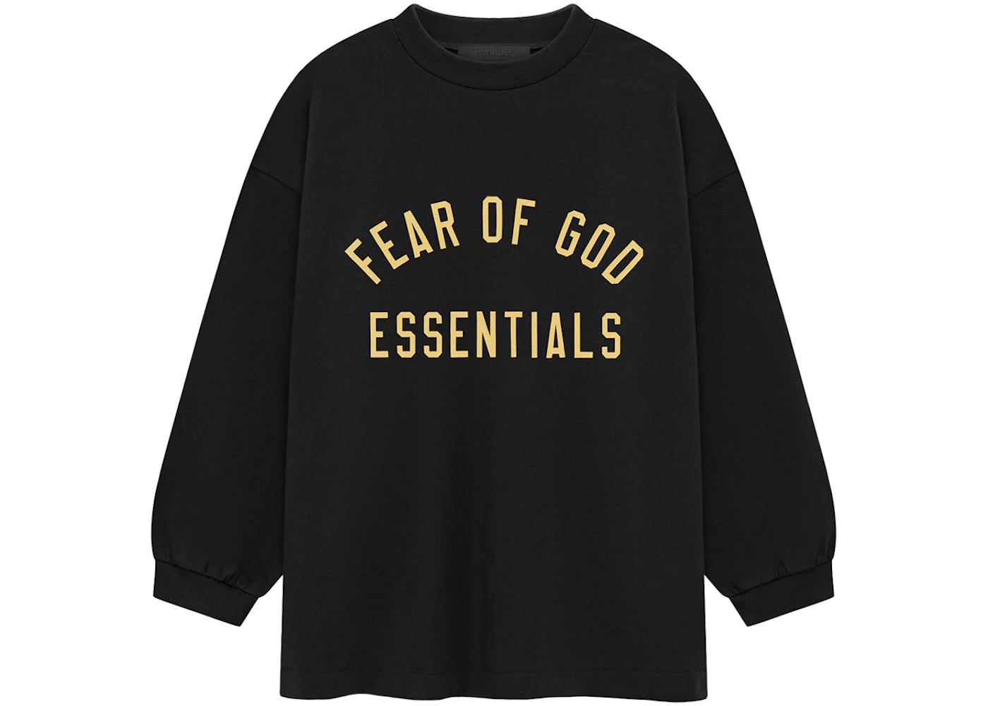Fear of God Essentials Kids Jersey Long Sleeve Tee Black