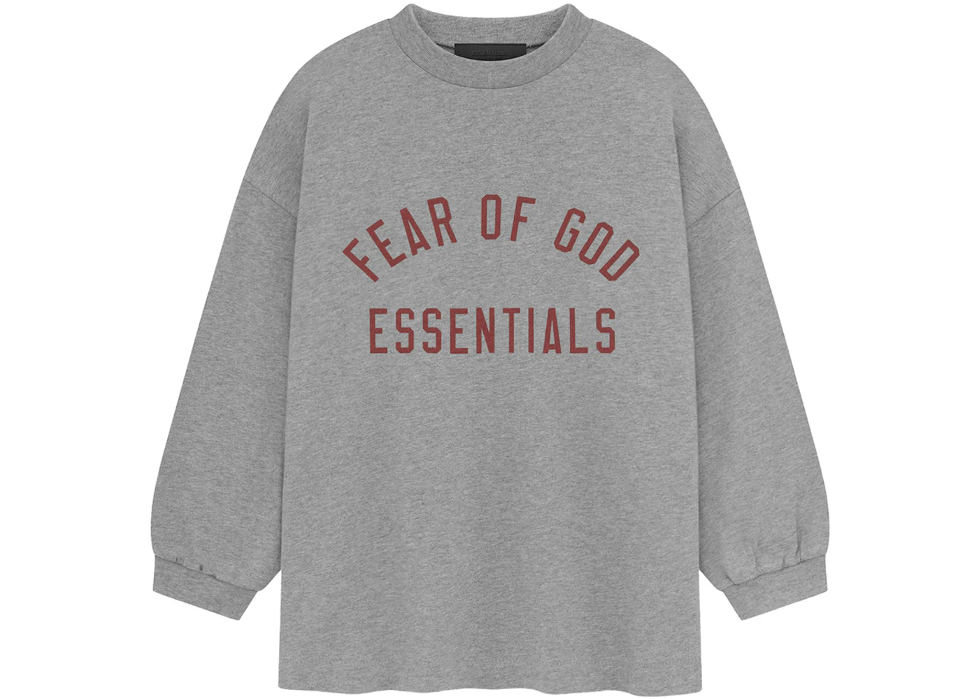 Fear of God Essentials Kids Jersey Long Sleeve Tee Dark Heather