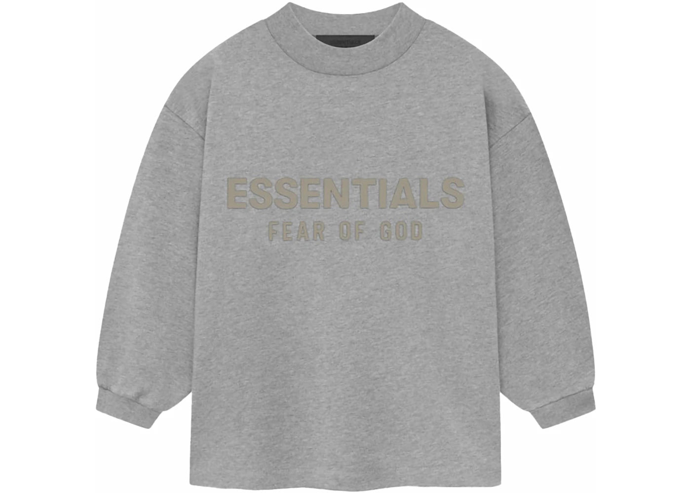 Fear of God Essentials Kids L/S Tee Dark Heather Oatmeal