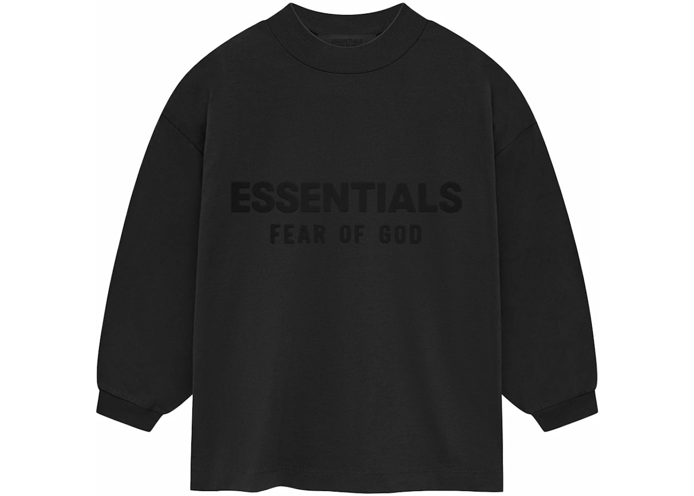 Fear of God Essentials Kids Longsleeve Shirt Jet Black