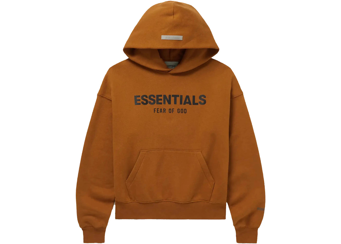 Fear of God Essentials Kids Mr. Porter Exclusive Logo-Print Cotton-Blend Jersey Hoodie Brown