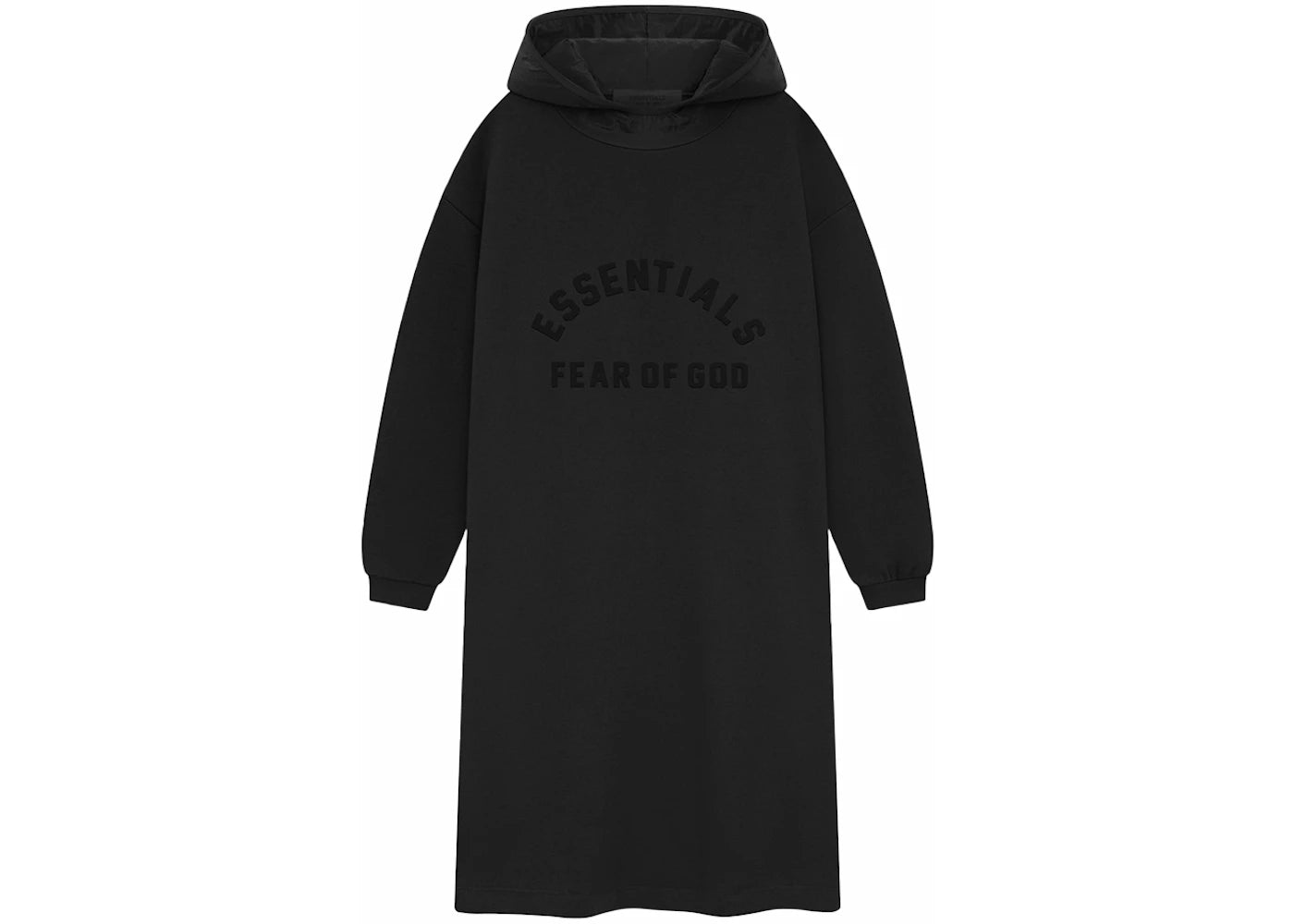 Fear of God Essentials Kids Nylon Fleece Hooded Dress Jet Black/Jet Black