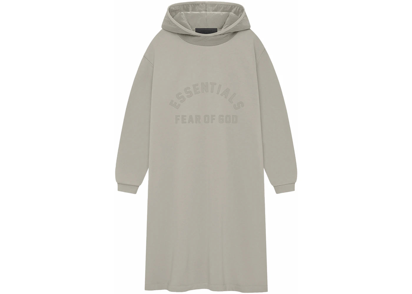 Fear of God Essentials Kids Nylon Fleece Hooded Dress Seal/Seal