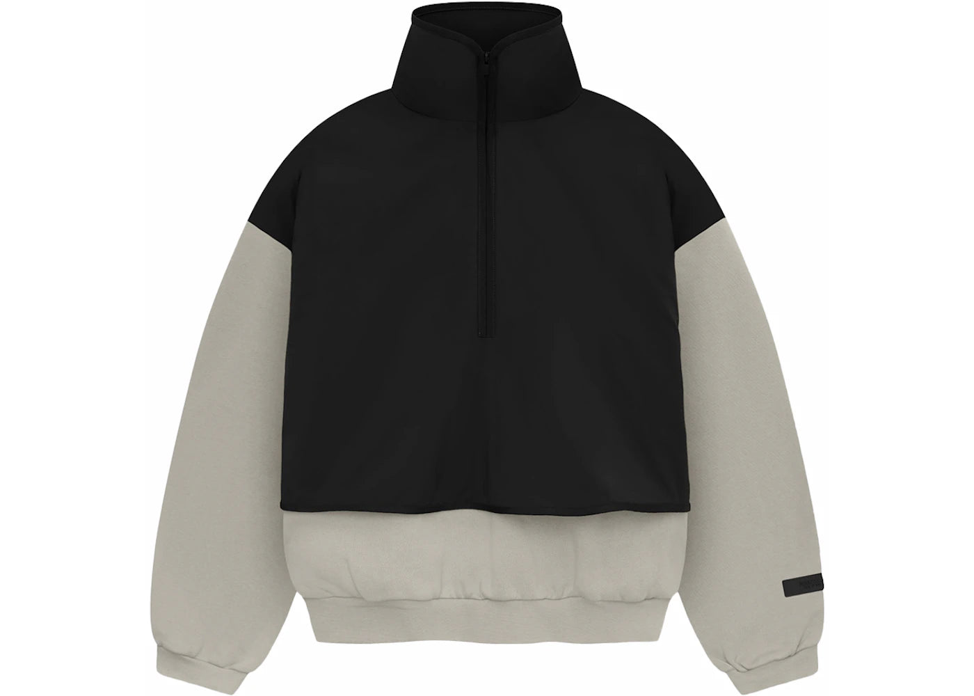 Fear of God Essentials Kids Nylon Fleece Mockneck Sweater Seal/Jet Black