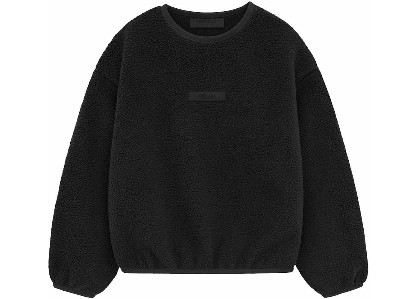 Fear of God Essentials Kids Polar Fleece Crewneck Jet Black