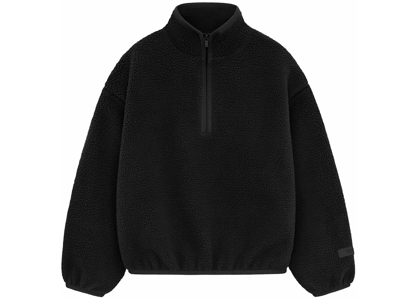 Fear of God Essentials Kids Polar Fleece Halfzip Mockneck Jet Black