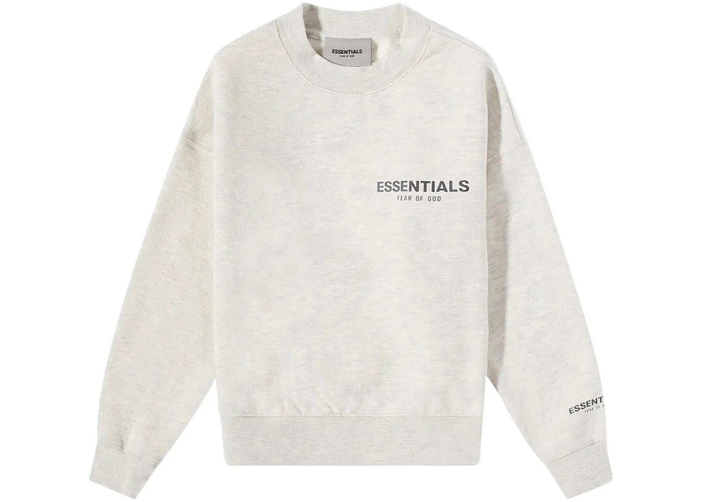 Fear of God Essentials Kids Pullover Crewneck Light Heather Oatmeal