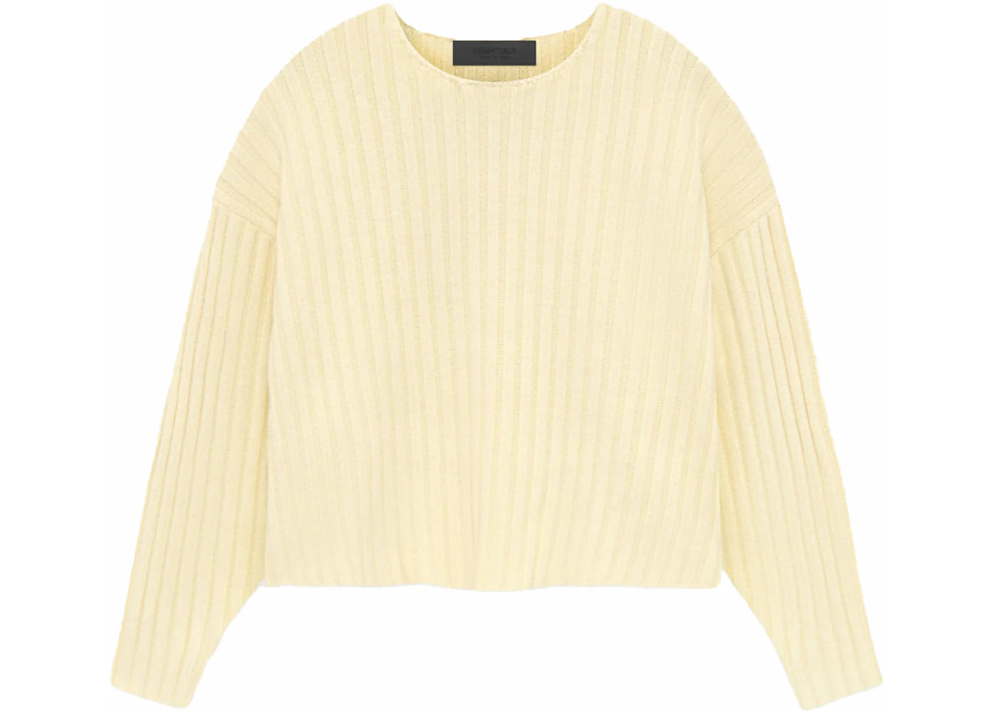 Fear of God Essentials Kids Raw Neck Sweater Garden Yellow