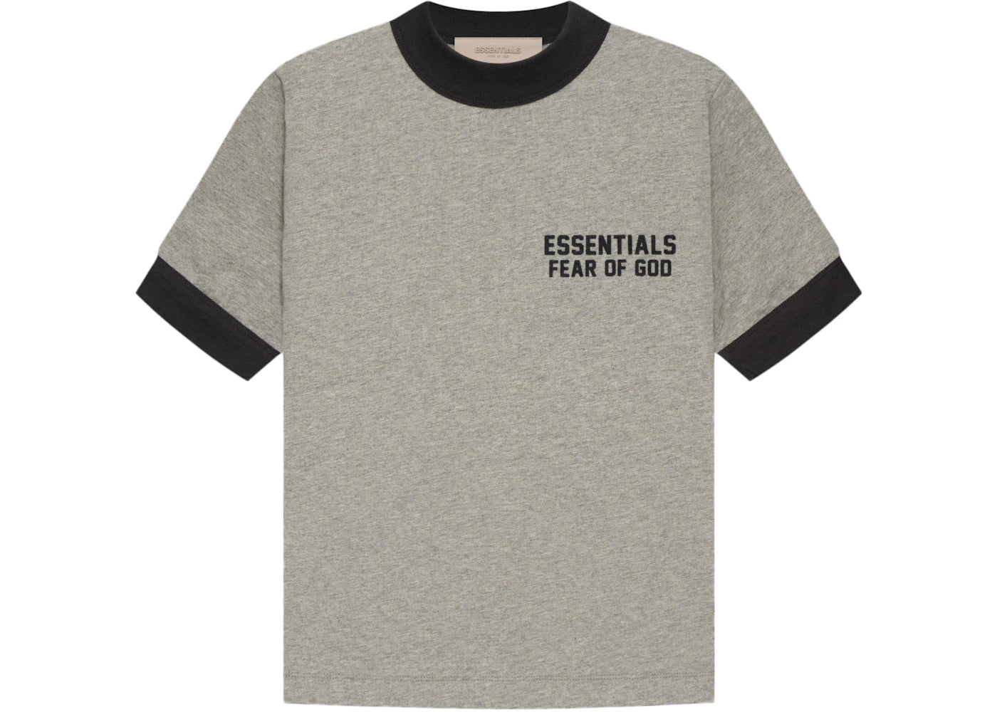 Fear of God Essentials Kids Ringer T-shirt Dark Oatmeal