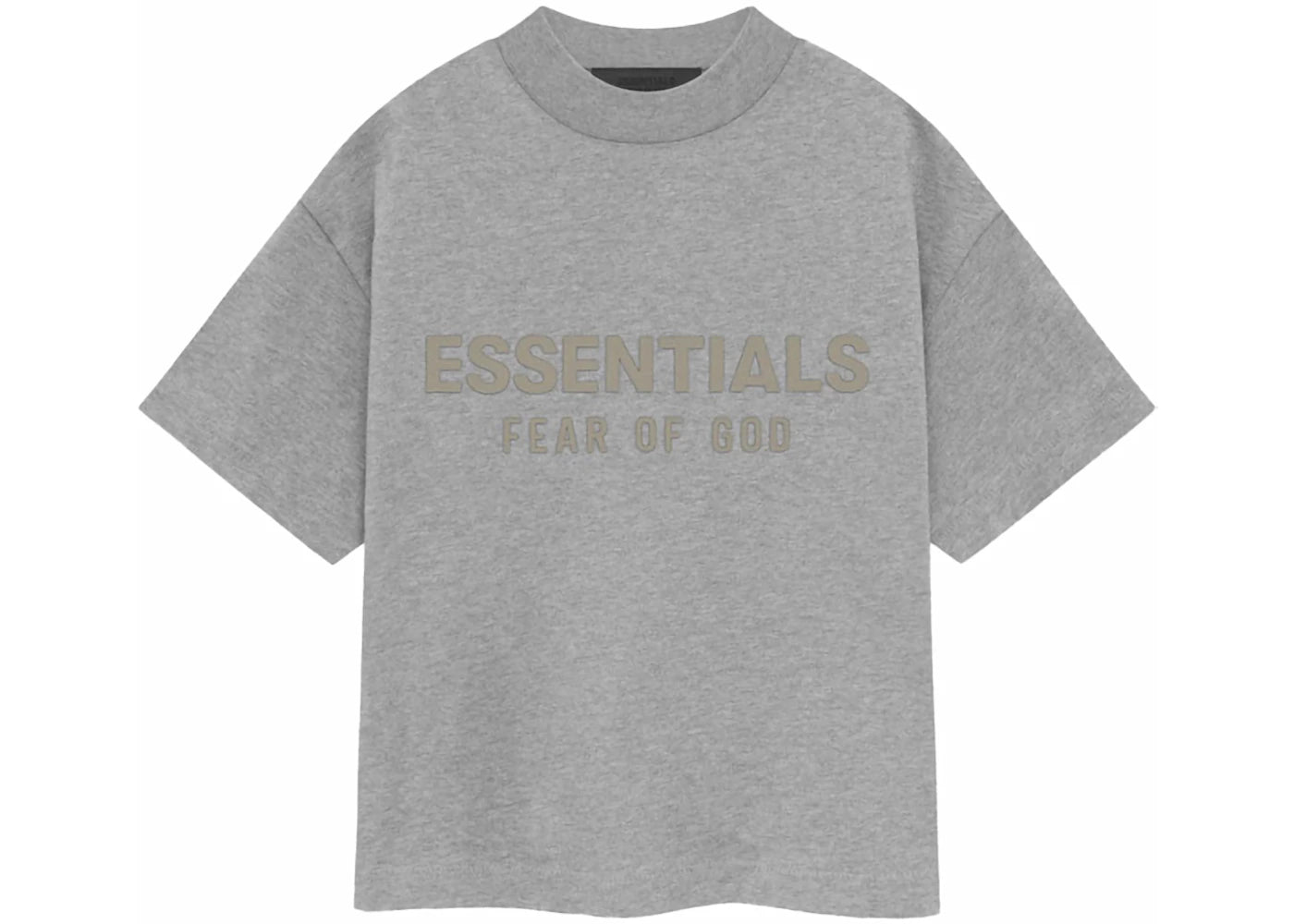 Fear of God Essentials Kids S/S Tee Dark Heather Oatmeal