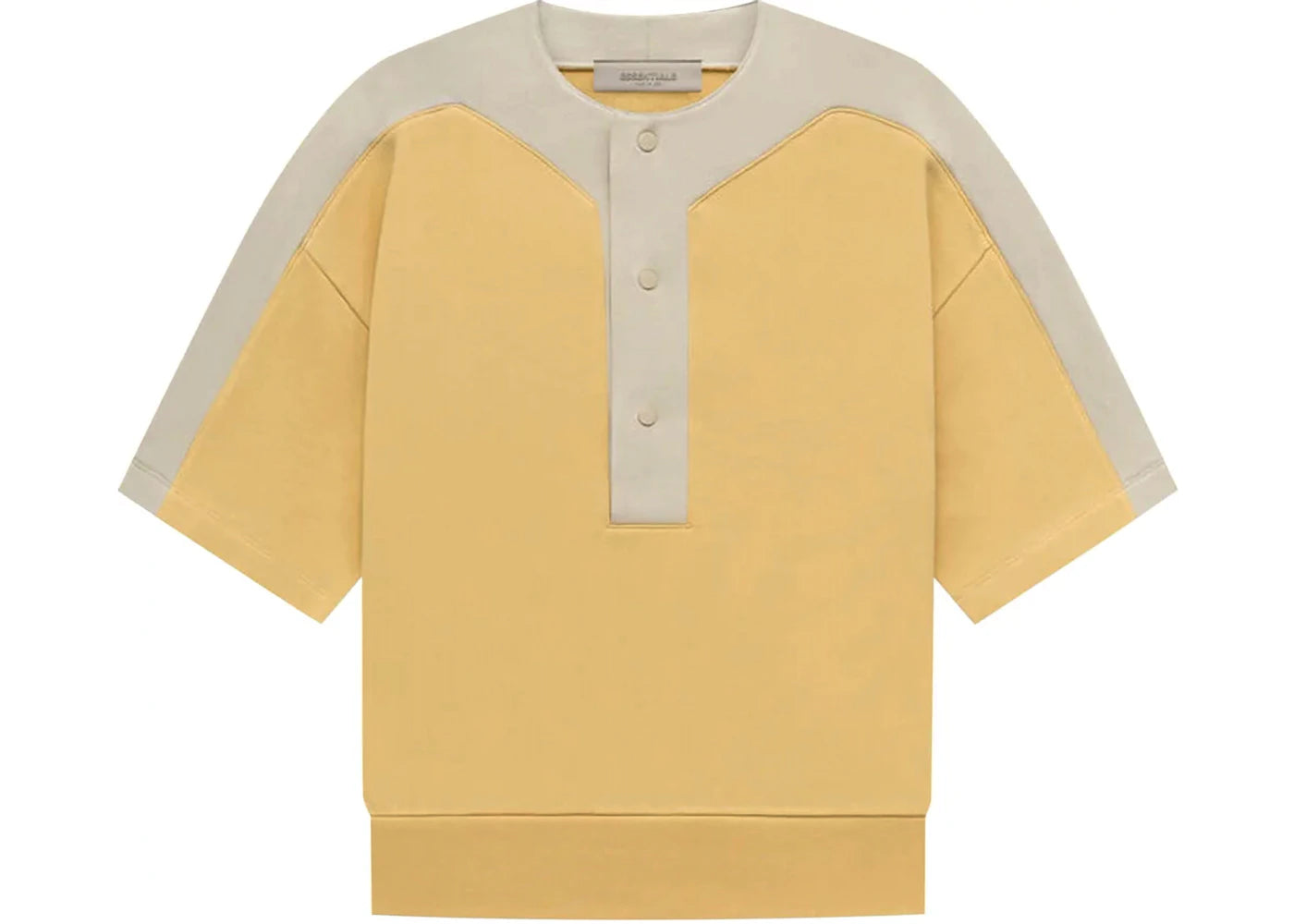 Fear of God Essentials Kids Terry Baseball Henley Tee Light Tuscan