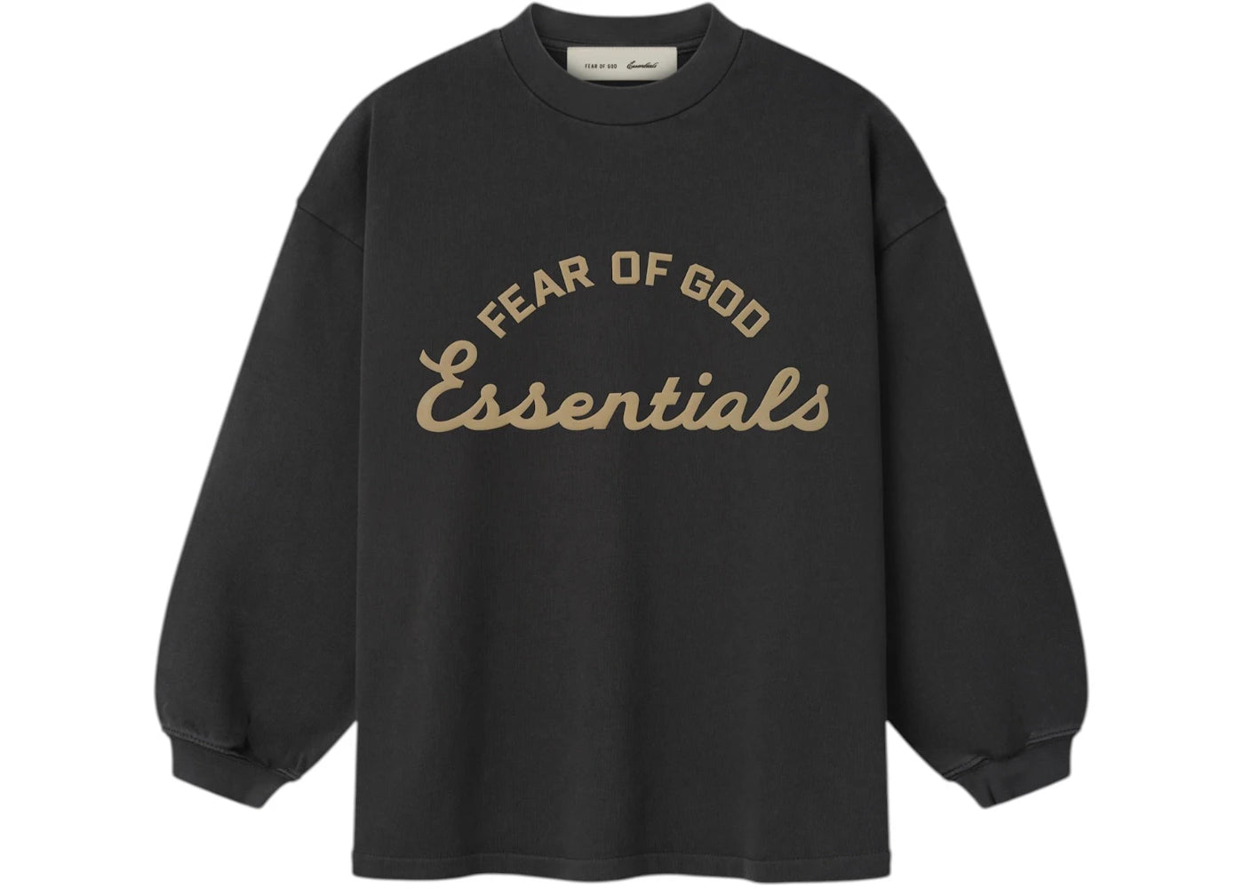 Fear of God Essentials Kids Training 90's Long Sleeve Tee Faded Black