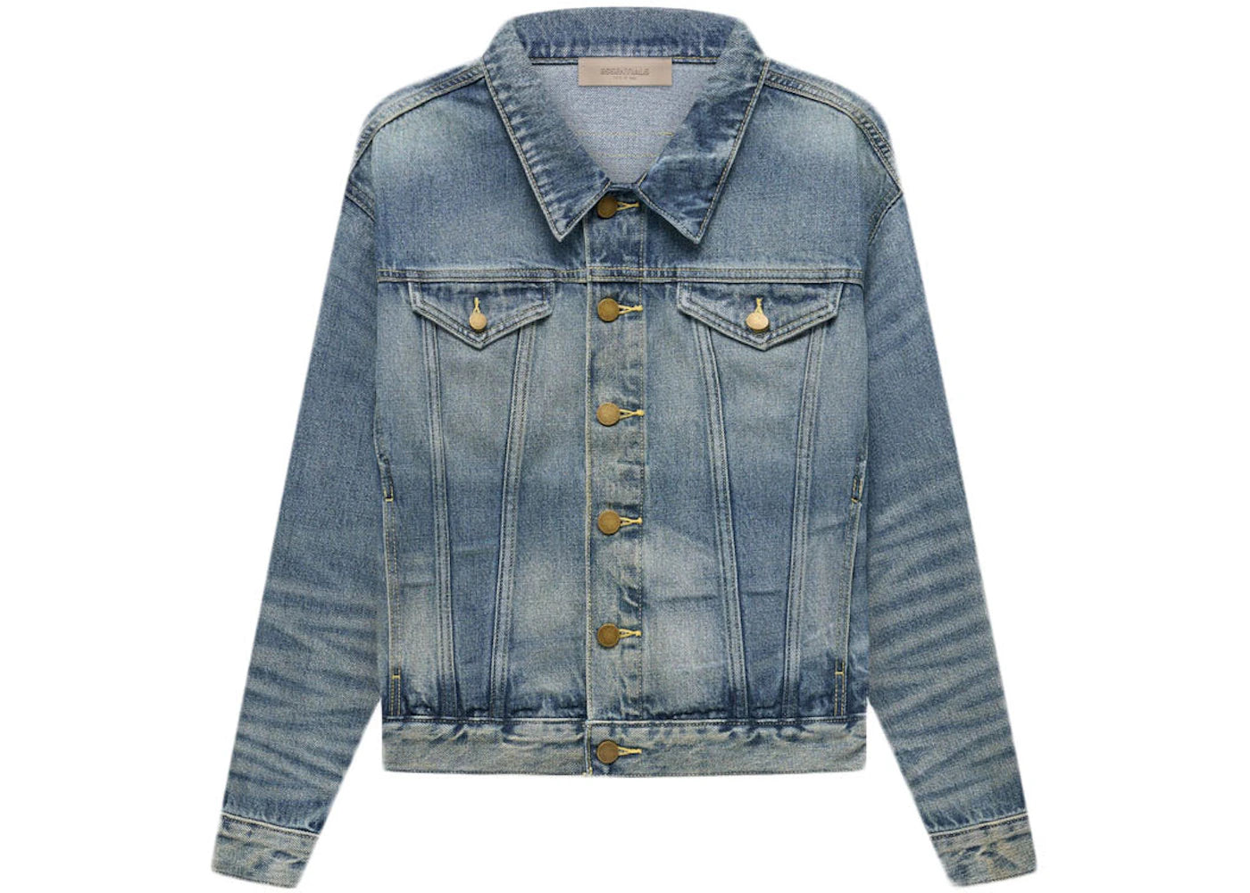 Fear of God Essentials Kids Trucker Jacket Indigo