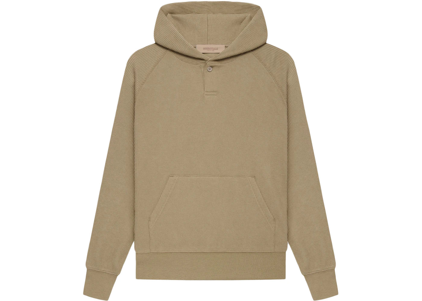 Fear of God Essentials Kids Waffle Henley Hoodie Oak