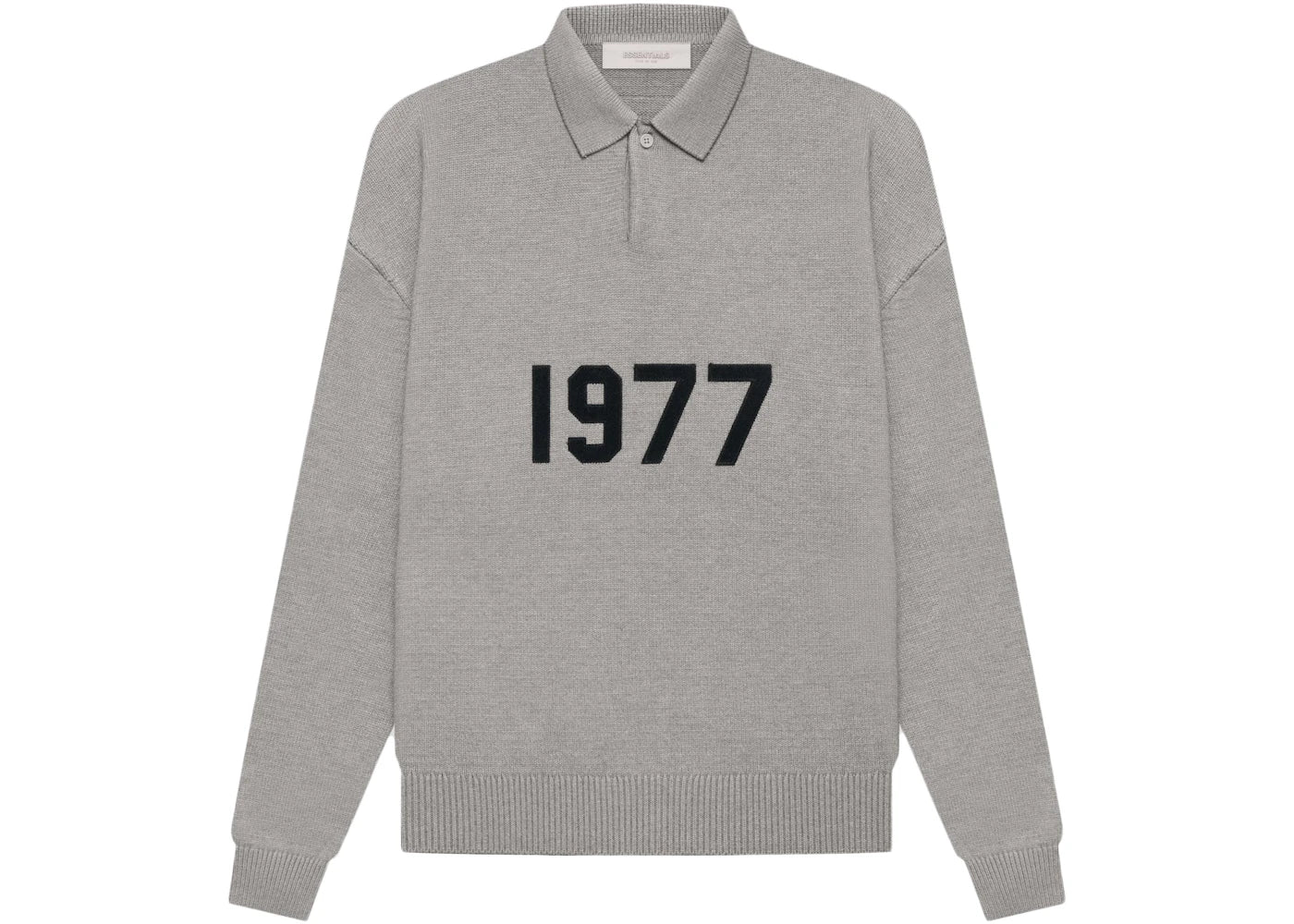 Fear of God Essentials Knit L/S Polo Dark Oatmeal