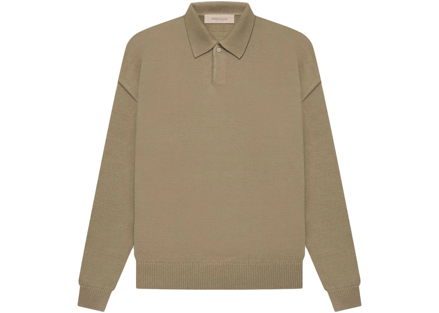 Fear of God Essentials Knit L/S Polo Oak