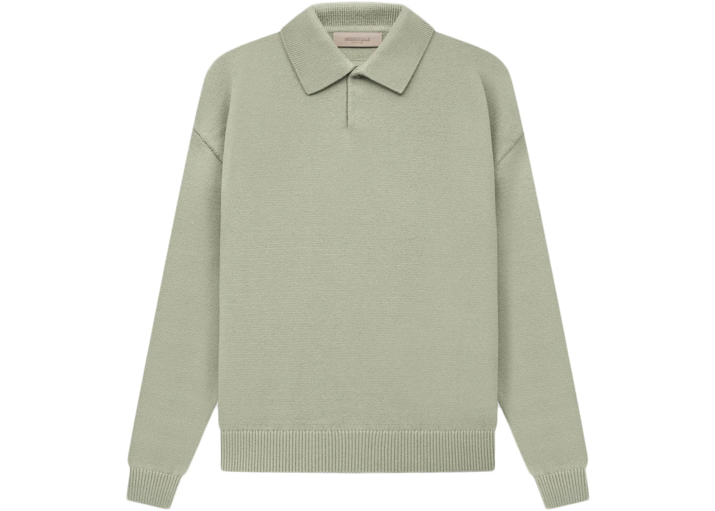 Fear of God Essentials Knit L/S Polo Seafoam