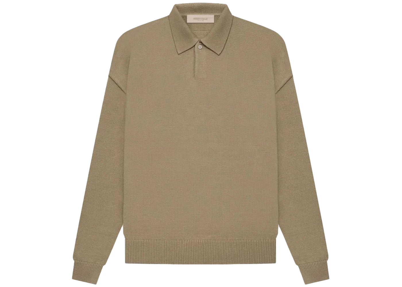 Fear of God Essentials Knit LS Polo Oak