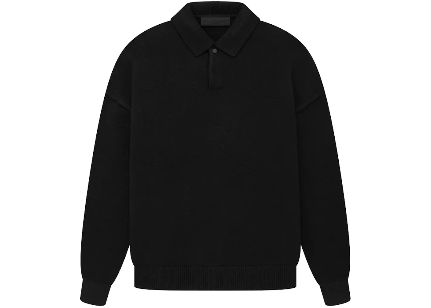 Fear of God Essentials Knit Polo Black