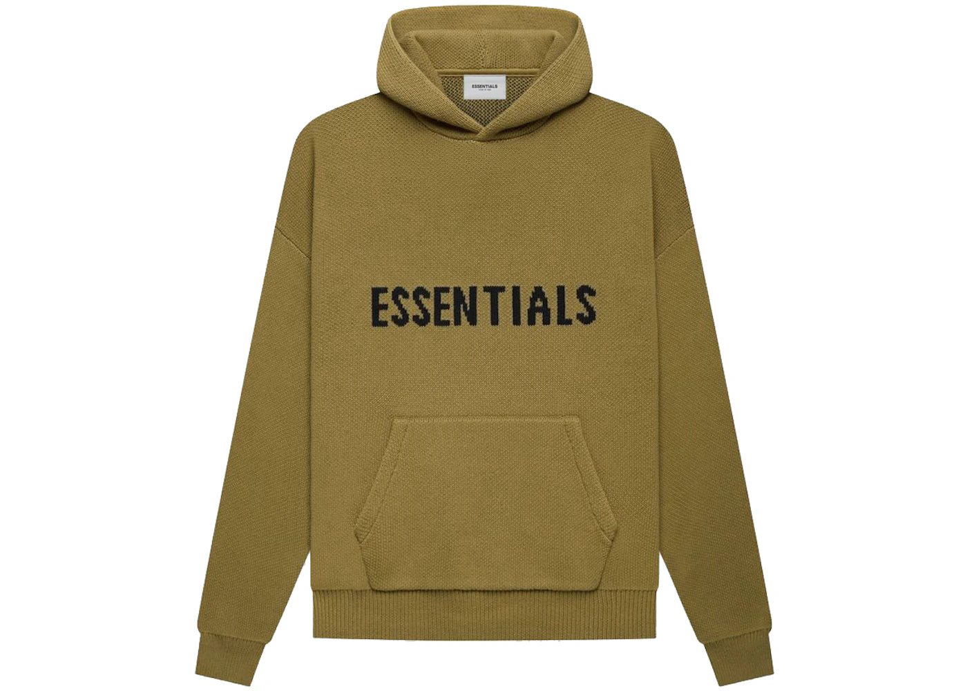 Fear of God Essentials Knit Pullover Hoodie Amber