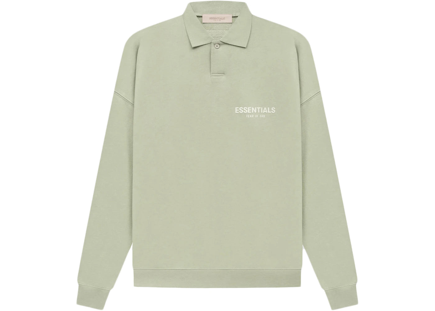 Fear of God Essentials L/S Polo Seafoam