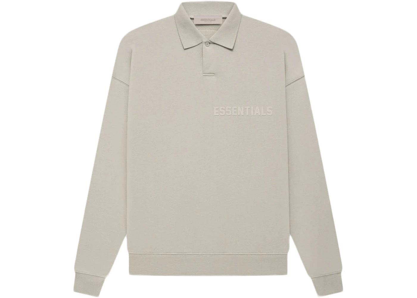 Fear of God Essentials L/S Polo Smoke