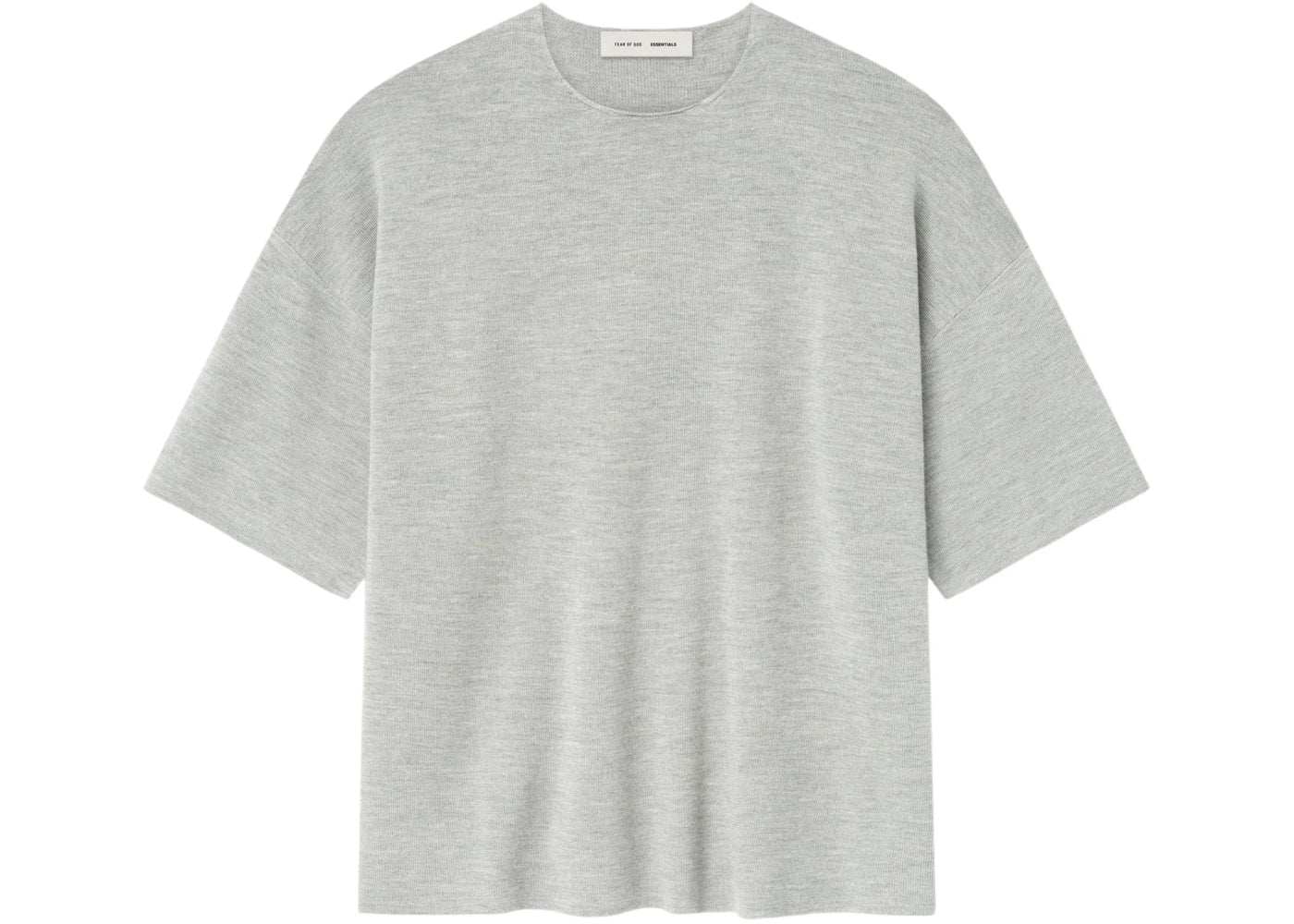 Fear of God Essentials Merino Short Sleeve Tee Concrete Heather