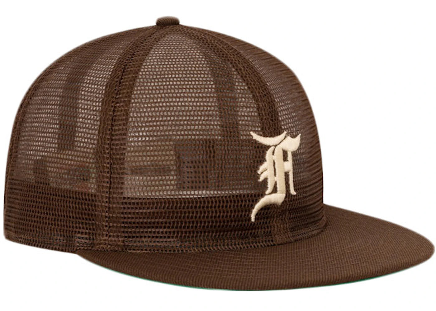 Fear of God Essentials Mesh F 59Fifty Hat Walnut