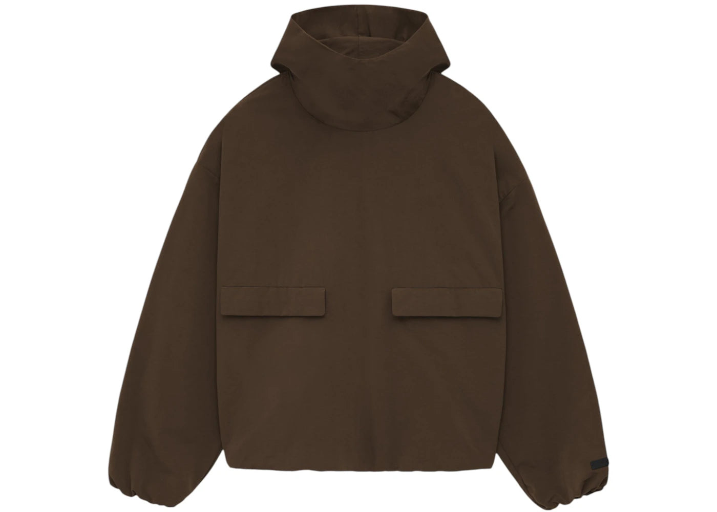 Fear of God Essentials Military Nylon Hooded Anorak Brown
