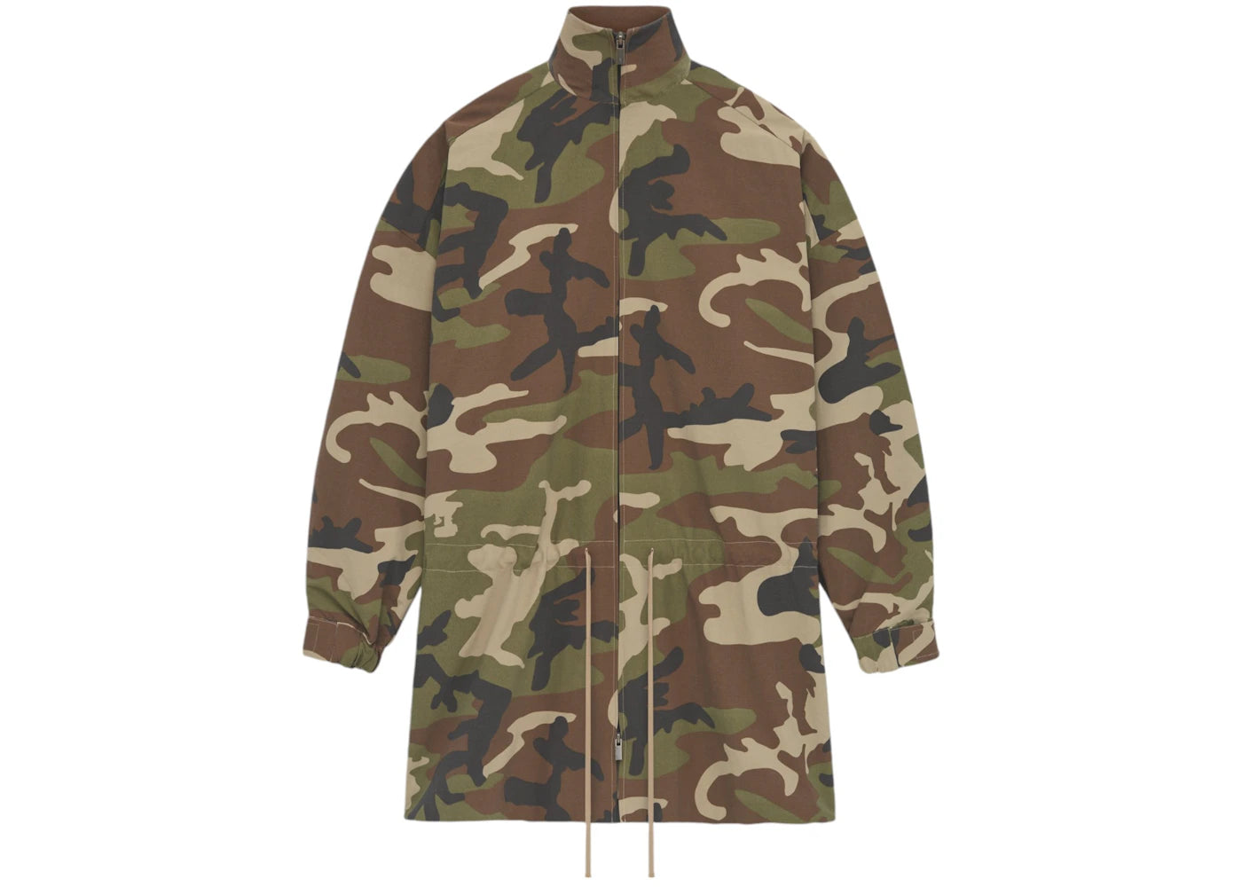 Fear of God Essentials Military Nylon Mockneck Anorak Woodland Camo