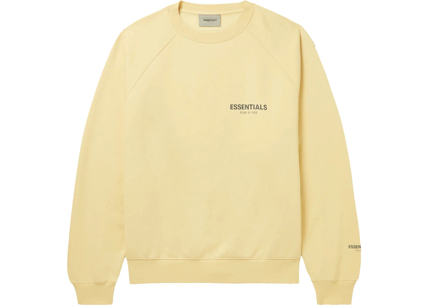 Fear of God Essentials Mr. Porter Exclusive Logo-Print Cotton-Blend Jersey Sweatshirt Garden Glove/Cream