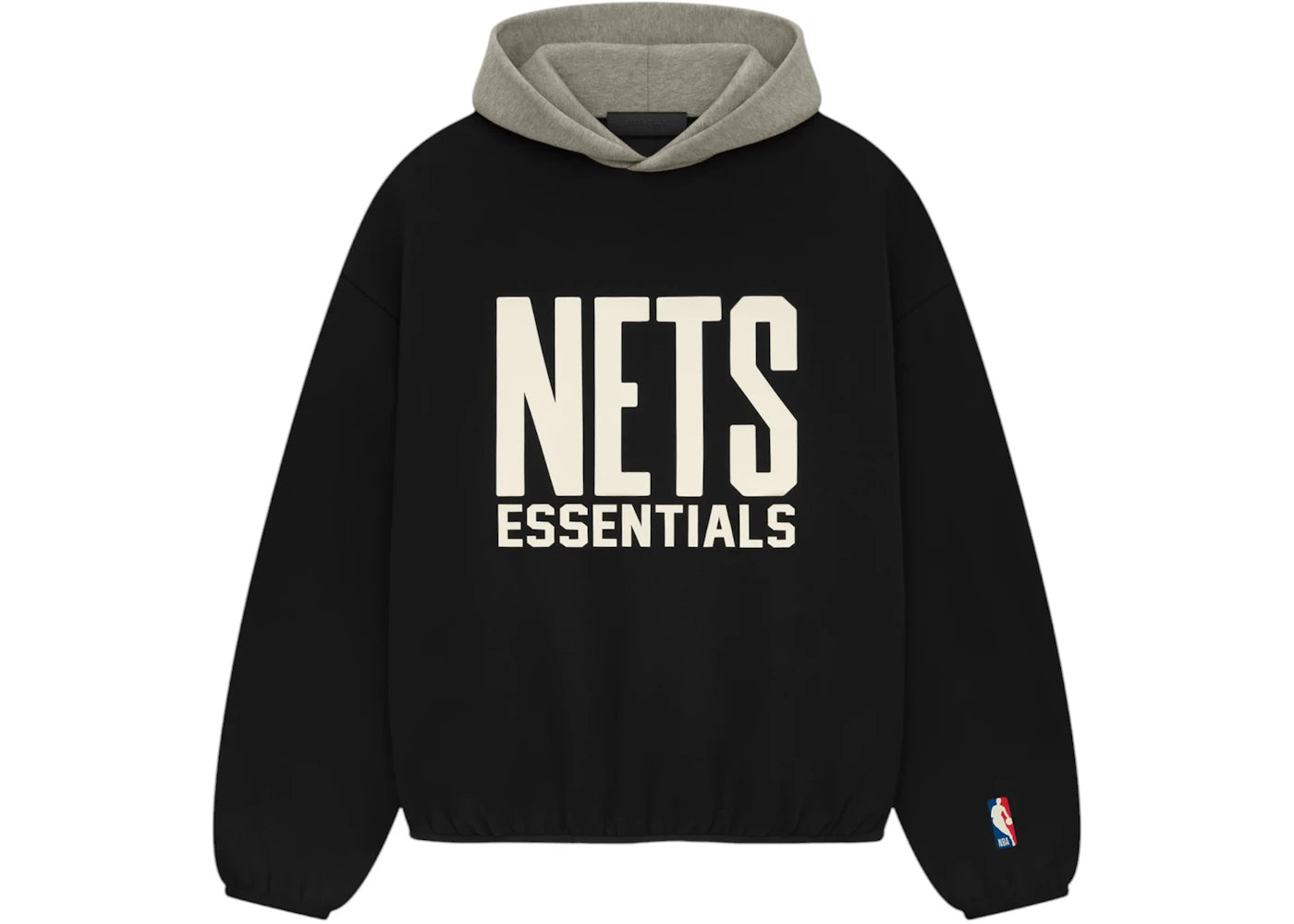 Fear of God Essentials Nets Hoodie Black/Warm Heather
