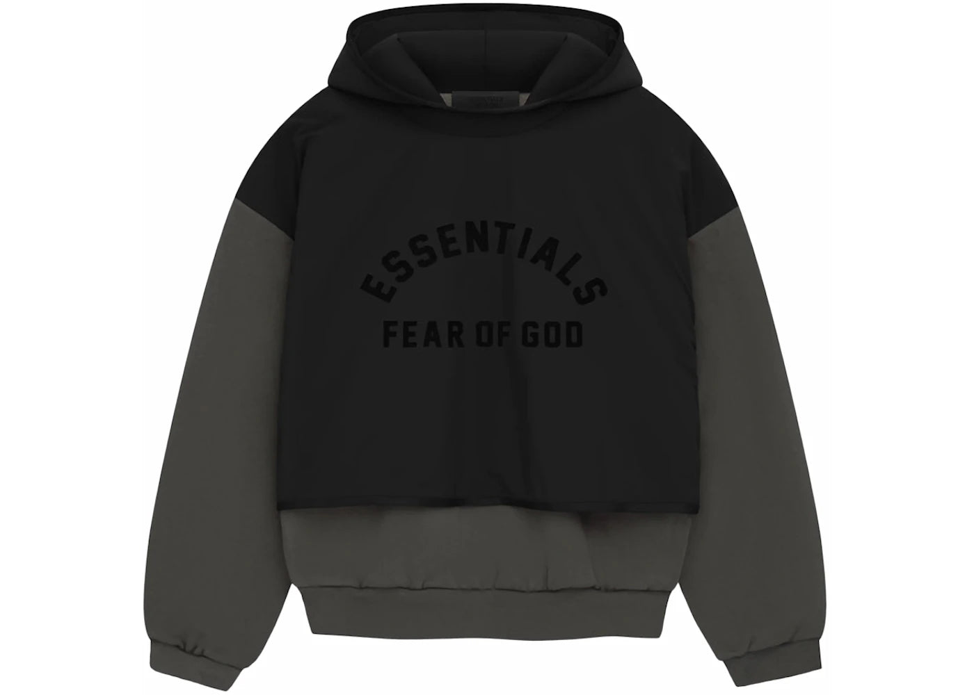 Fear of God Essentials Nylon Fleece Hooded Sweater Ink/Jet Black