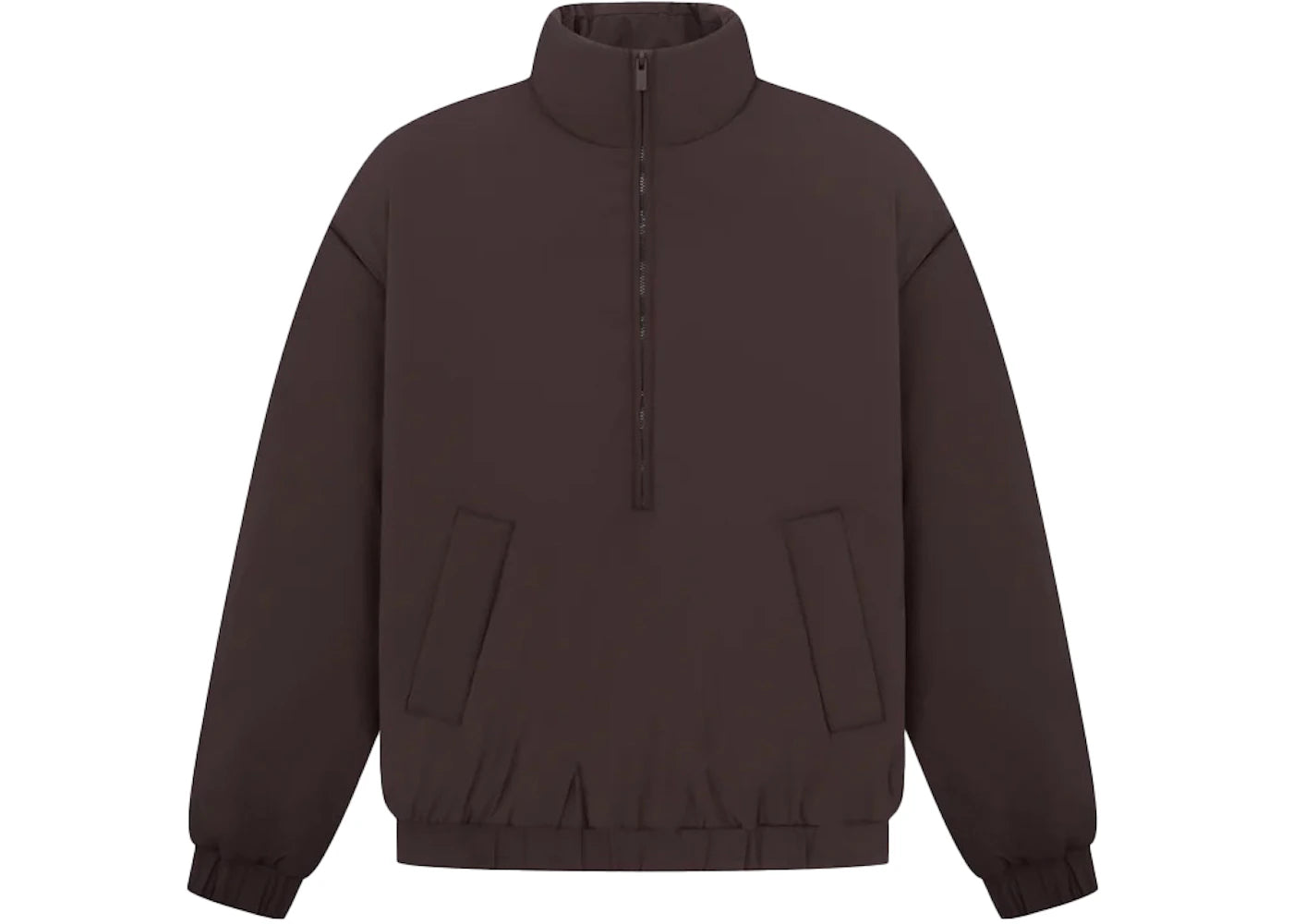 Fear of God Essentials Nylon Puffer Jacket Plum